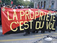 banderole manif - juillet 07